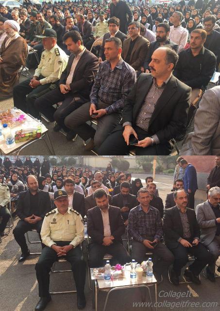 حضور اعضاي شوراي اسلامي شهر و سرپرست شهرداري لاهيجان در مراسم بازگشايي مدارس